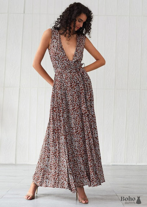 Boho Maxi Floral Dress